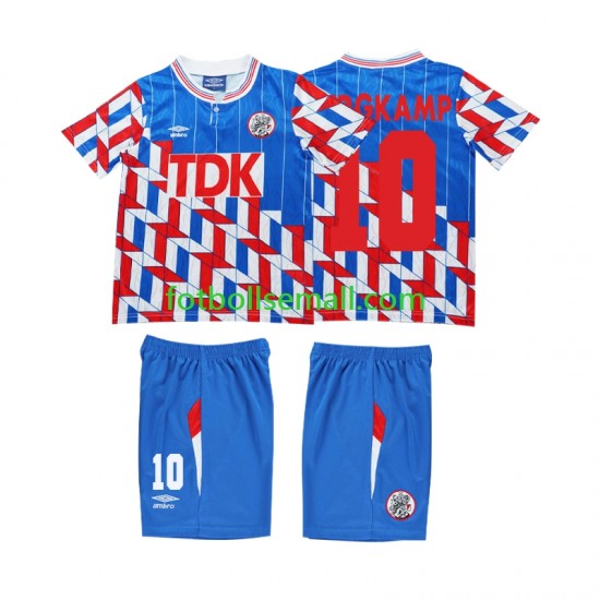 Matchtröjor AFC Ajax BERGKAMP 10 Retro 1989 1990 Långärmad till Barn (2:a ställ)
