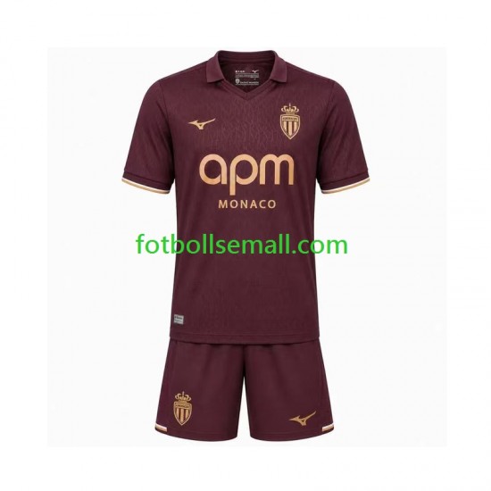 Matchtröjor AS Monaco 2026-2027 Kortärmad till Barn (2:a ställ)