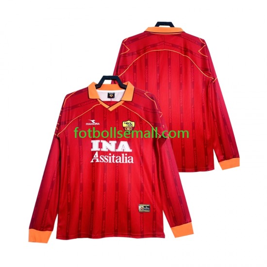 Matchtröjor AS Roma Retro 1999 2000 Långärmad till Herr (1:a ställ)