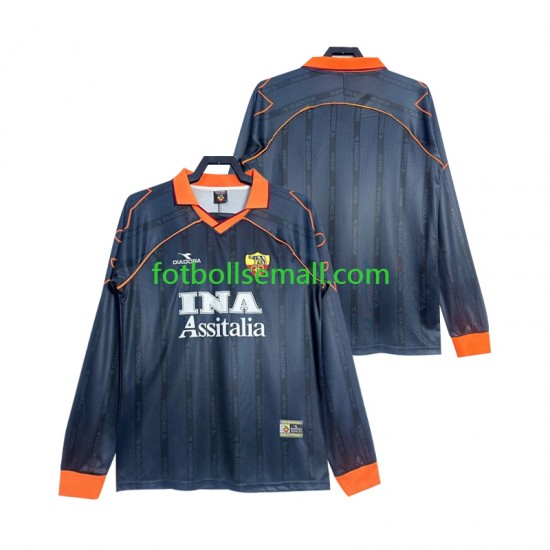 Matchtröjor AS Roma Retro 1999 2000 Långärmad till Herr (3:e ställ)