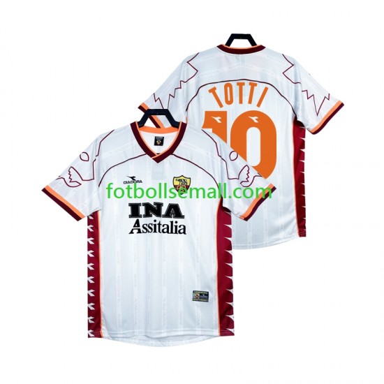 Matchtröjor AS Roma Totti 10 Retro 1999 2000 Kortärmad till Herr (2:a ställ)