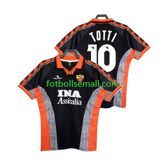 Matchtröjor AS Roma Totti 10 Retro 1998 1999 Kortärmad till Herr (3:e ställ)