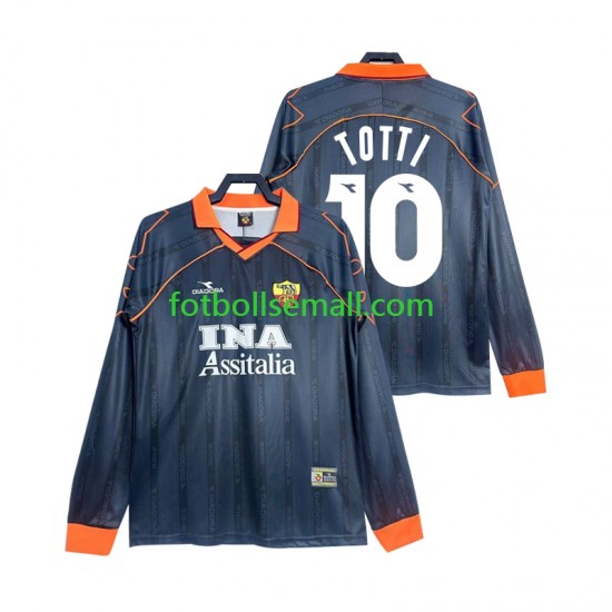 Matchtröjor AS Roma Totti 10 Retro 1999 2000 Långärmad till Herr (3:e ställ)