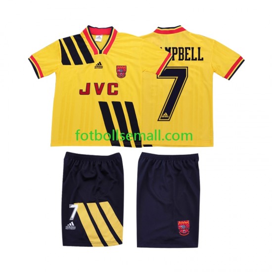 Matchtröjor Arsenal CAMPBELL 7 Retro 1993 1994 Kortärmad till Barn (2:a ställ)