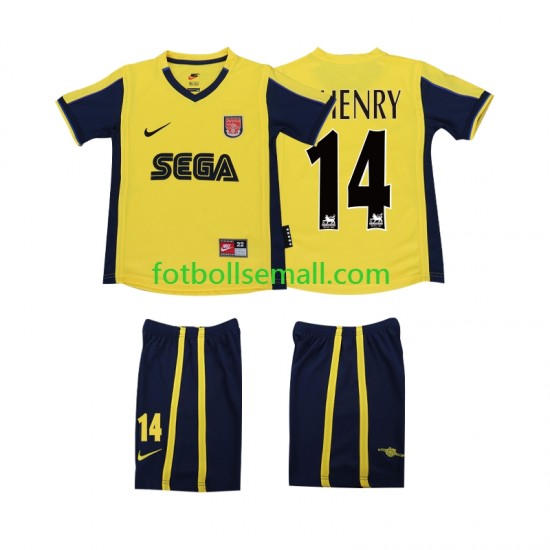 Matchtröjor Arsenal Thierry Henry 14 Retro 2000 2001 Kortärmad till Barn (2:a ställ)
