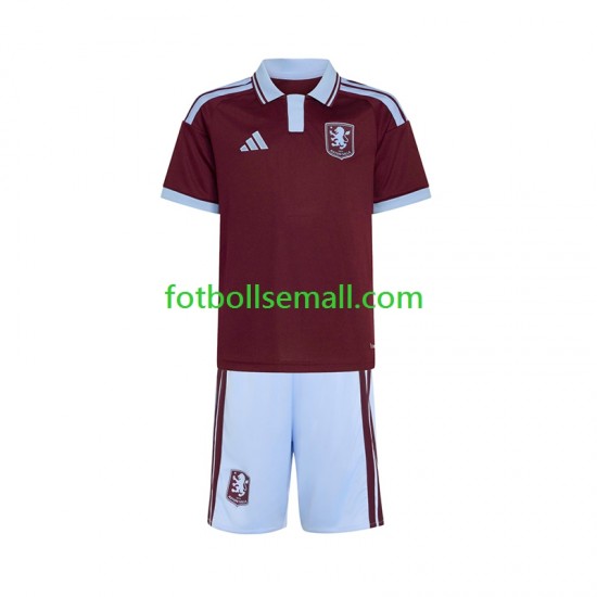 Matchtröjor Aston Villa 2026-2027 Kortärmad till Barn (1:a ställ)
