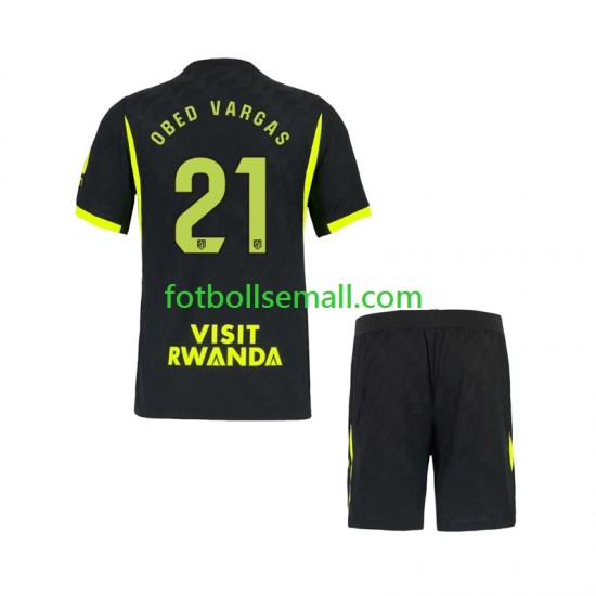 Matchtröjor Atlético Madrid Obed Vargas 21 2026-2027 Kortärmad till Barn (2:a ställ)