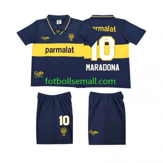 Matchtröjor CA Boca Juniors MARADONA 10 Retro 1993 1995 Kortärmad till Barn (1:a ställ)