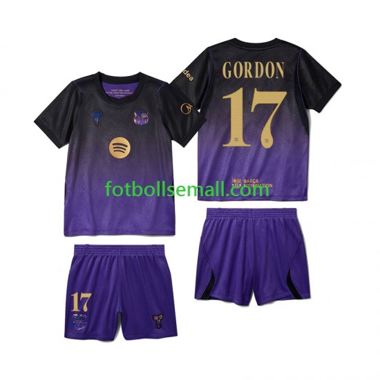 Matchtröjor FC Barcelona Anthony Gordon 17 2026-2027 Kortärmad till Barn (2:a ställ)