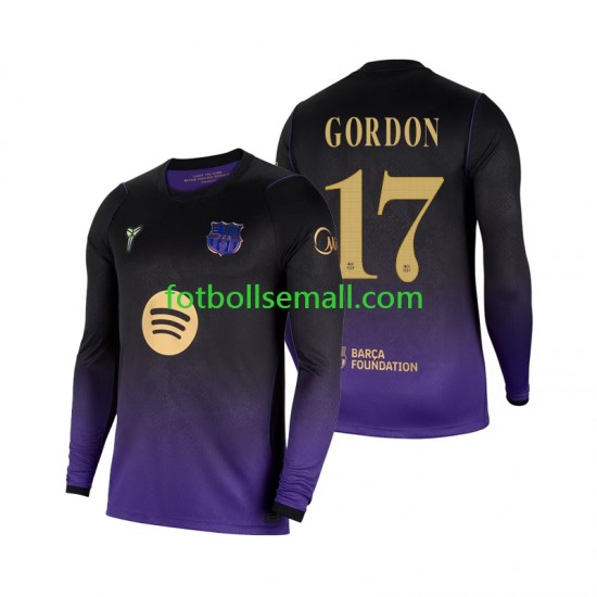 Matchtröjor FC Barcelona Anthony Gordon 17 2026-2027 Långärmad till Herr (2:a ställ)