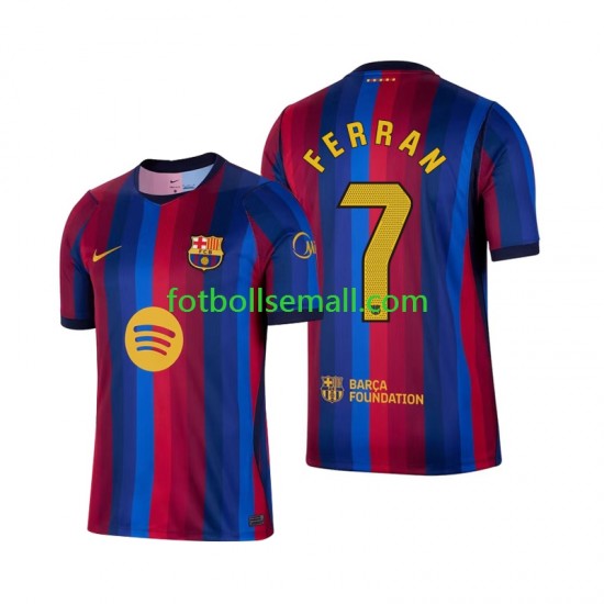 Matchtröjor FC Barcelona Ferran Torres 7 2026-2027 Kortärmad till Herr (1:a ställ)
