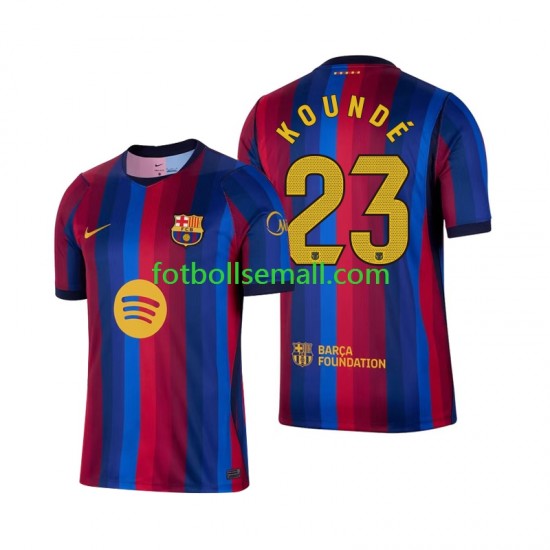 Matchtröjor FC Barcelona Jules Kounde 23 2026-2027 Kortärmad till Herr (1:a ställ)