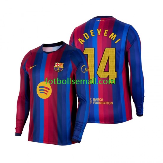Matchtröjor FC Barcelona Karim Adeyemi 14 2026-2027 Långärmad till Herr (1:a ställ)