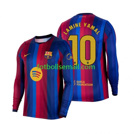 Matchtröjor FC Barcelona Lamine Yamal 10 2026-2027 Långärmad till Herr (1:a ställ)
