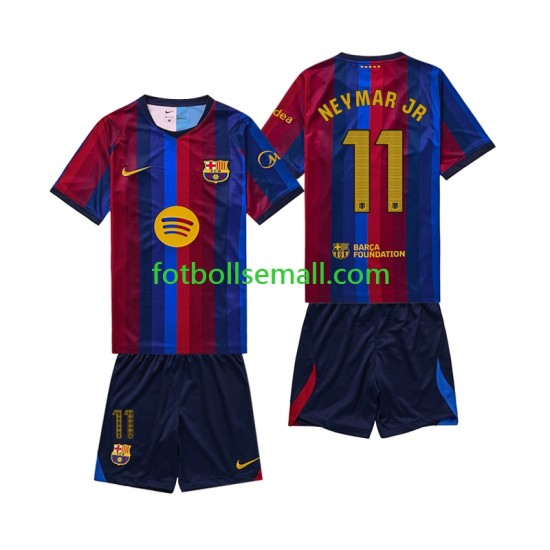 Matchtröjor FC Barcelona Neymar JR 11 2026-2027 Kortärmad till Barn (1:a ställ)