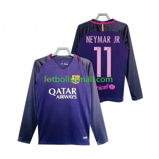 Matchtröjor FC Barcelona Neymar JR 11 Retro 2016 2017 Långärmad till Herr (2:a ställ)