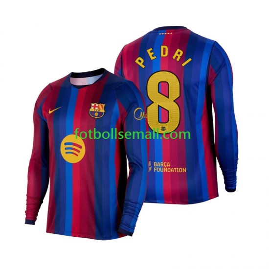 Matchtröjor FC Barcelona Pedri 8 2026-2027 Långärmad till Herr (1:a ställ)