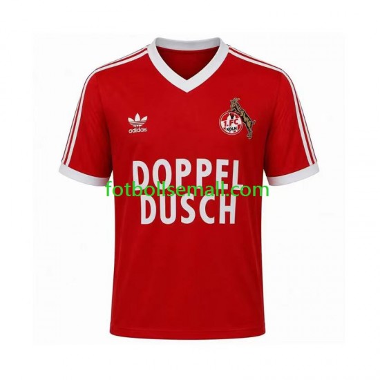 Matchtröjor FC Köln Retro 1984 1985 Kortärmad till Herr (2:a ställ)
