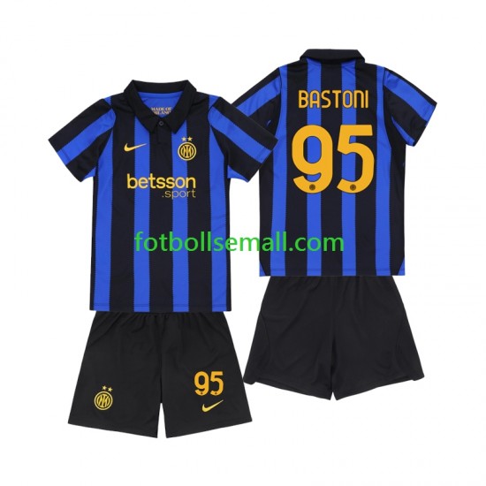 Matchtröjor Inter Milan Alessandro Bastoni 95 2026-2027 Kortärmad till Barn (1:a ställ)