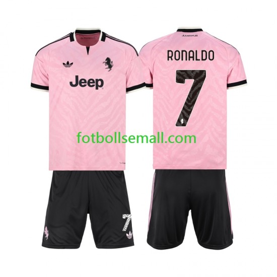 Matchtröjor Juventus Cristiano Ronaldo 7 2026-2027 Kortärmad till Barn (2:a ställ)