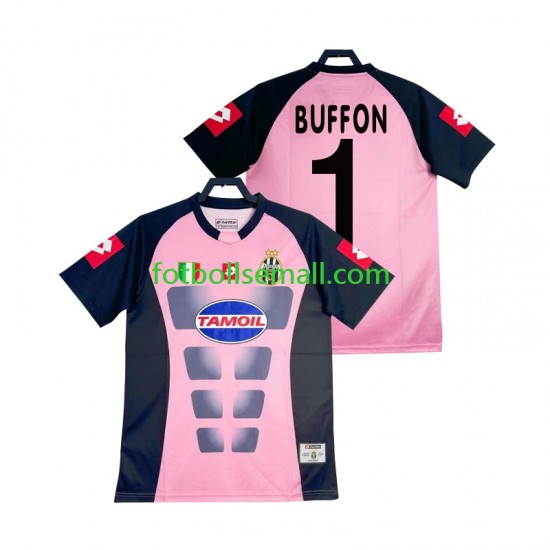 Matchtröjor Juventus Målvaktströja Buffon 1 Retro 2002-2003 Kortärmad till Herr (2:a ställ)