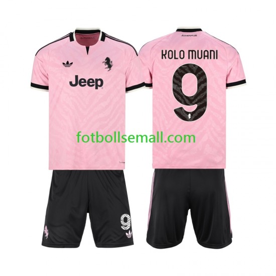 Matchtröjor Juventus Randal Kolo Muani 9 2026-2027 Kortärmad till Barn (2:a ställ)