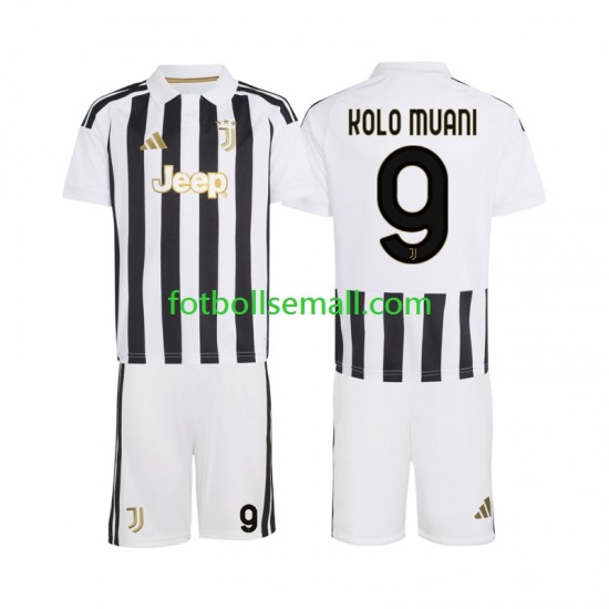 Matchtröjor Juventus Randal Kolo Muani 9 2026-2027 Kortärmad till Barn (1:a ställ)