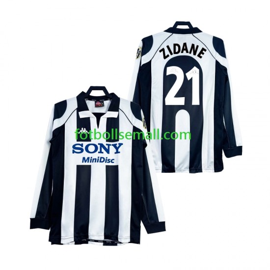 Matchtröjor Juventus ZIDANE 21 Retro 1997 1998 Långärmad till Herr (1:a ställ)