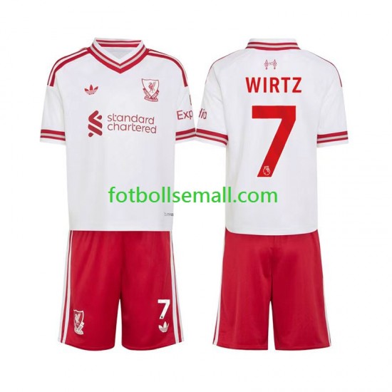 Matchtröjor Liverpool Florian Wirtz 7 2026-2027 Kortärmad till Barn (2:a ställ)