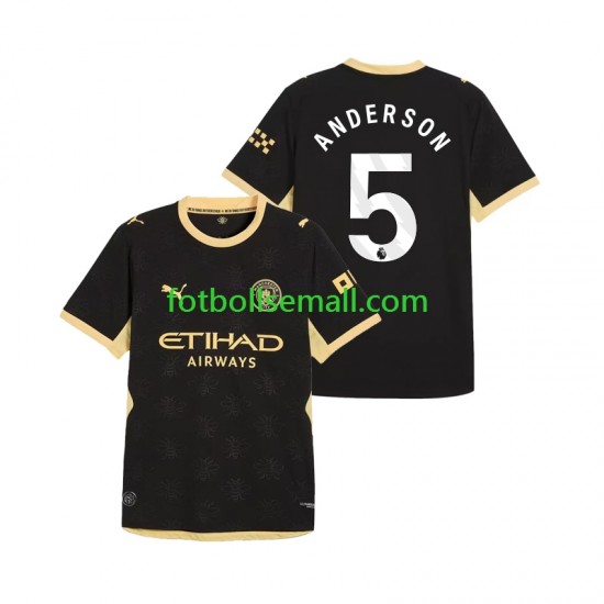 Matchtröjor Manchester City Elliot Anderson 5 2026-2027 Kortärmad till Herr (2:a ställ)