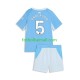 Matchtröjor Manchester City Elliot Anderson 5 2026-2027 Kortärmad till Barn (1:a ställ)