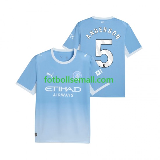 Matchtröjor Manchester City Elliot Anderson 5 2026-2027 Kortärmad till Herr (1:a ställ)