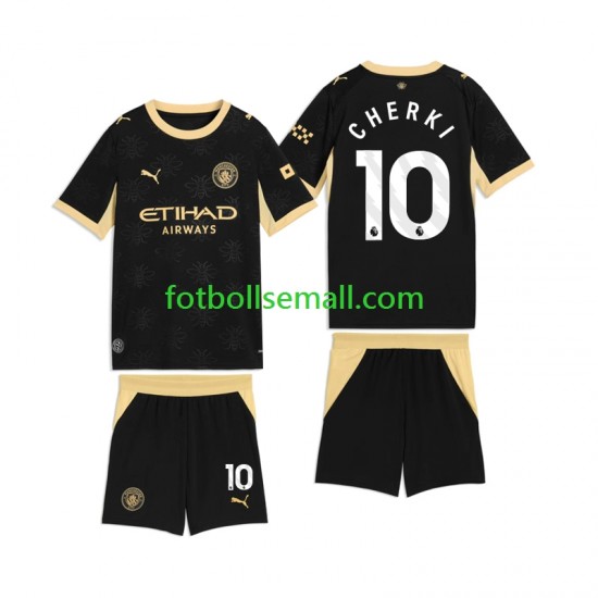 Matchtröjor Manchester City Rayan Cherki 10 2026-2027 Kortärmad till Barn (2:a ställ)