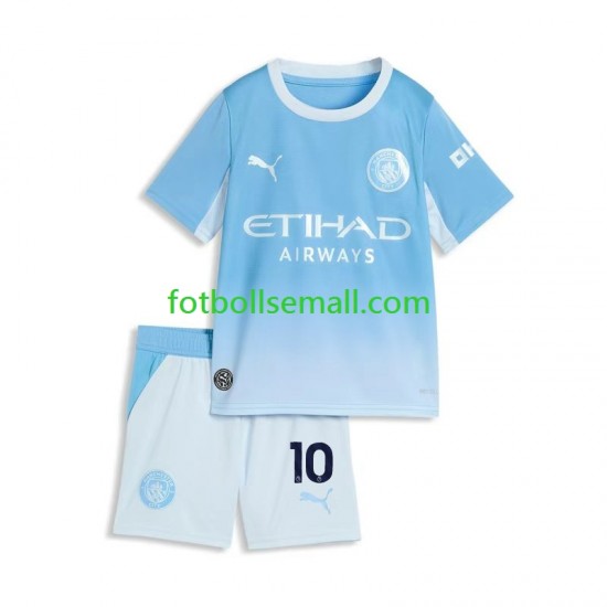 Matchtröjor Manchester City Rayan Cherki 10 2026-2027 Kortärmad till Barn (1:a ställ)