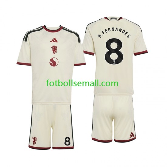 Matchtröjor Manchester United Bruno Fernandes 8 2026-2027 Kortärmad till Barn (3:e ställ)