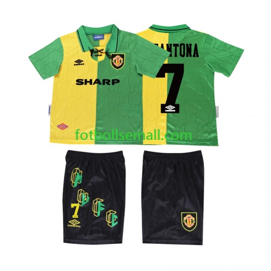 Matchtröjor Manchester United CANTONA 7 Retro 1992 1994 Kortärmad till Barn (3:e ställ)
