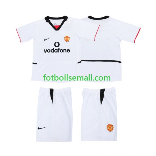 Manchester United Football Shirt 2002 2003 Kortärmad till Barn (2:a ställ)