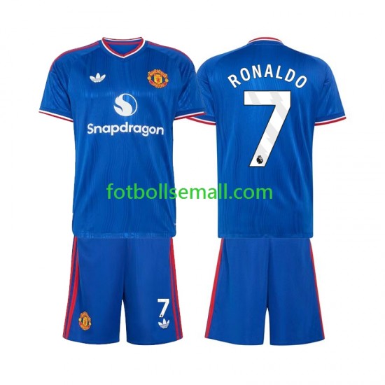 Matchtröjor Manchester United Cristiano Ronaldo 7 2026-2027 Kortärmad till Barn (2:a ställ)