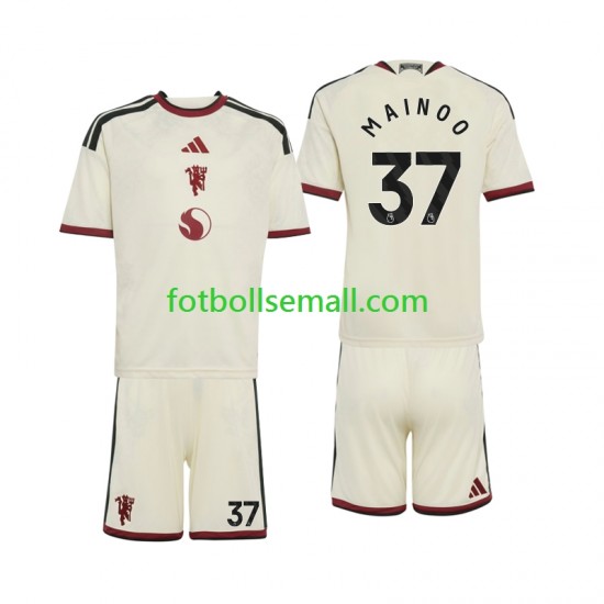 Matchtröjor Manchester United Kobbie Mainoo 37 2026-2027 Kortärmad till Barn (3:e ställ)