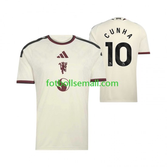 Matchtröjor Manchester United Matheus Cunha 10 2026-2027 Kortärmad till Herr (3:e ställ)