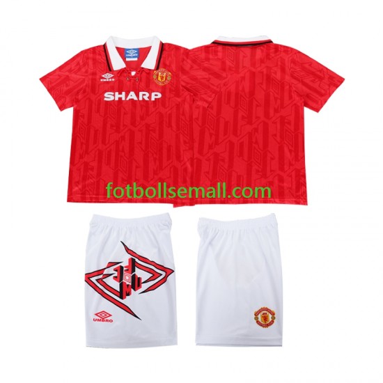 Matchtröjor Manchester United Retro 1993 1994 Kortärmad till Barn (1:a ställ)