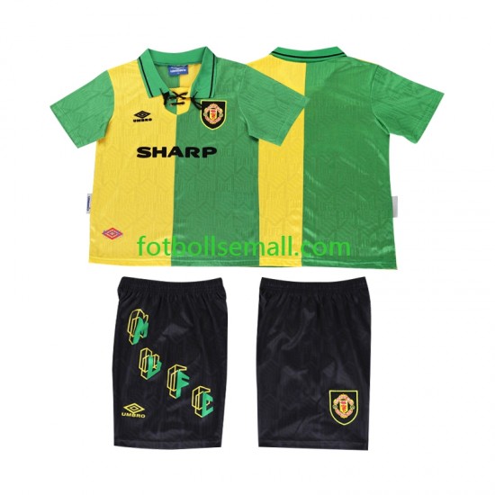 Matchtröjor Manchester United Retro 1992 1994 Kortärmad till Barn (3:e ställ)