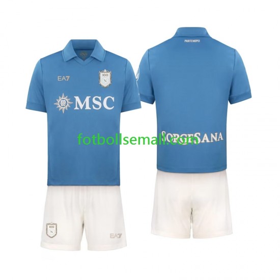Matchtröjor SSC Napoli 2026-2027 Kortärmad till Barn (1:a ställ)