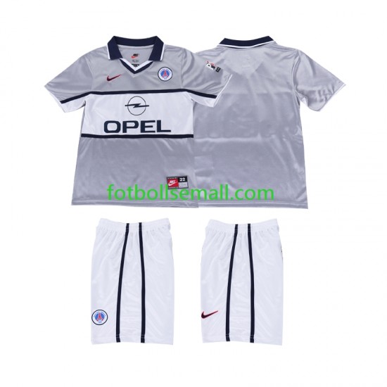 Matchtröjor Paris Saint-Germain Retro 2000 2001 Kortärmad till Barn (2:a ställ)