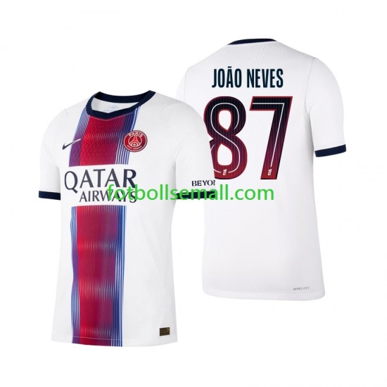 Matchtröjor Paris Saint-Germain Joao Neves 87 2026-2027 Kortärmad till Herr (2:a ställ)