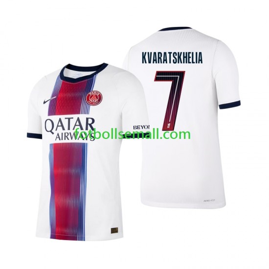Matchtröjor Paris Saint-Germain Khvicha Kvaratskhelia 7 2026-2027 Kortärmad till Herr (2:a ställ)