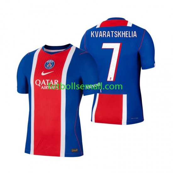 Matchtröjor Paris Saint-Germain Khvicha Kvaratskhelia 7 2026-2027 Kortärmad till Herr (1:a ställ)