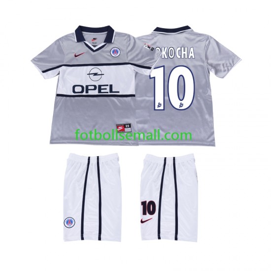 Matchtröjor Paris Saint-Germain OKOCHA 10 Retro 2000 2001 Kortärmad till Barn (2:a ställ)