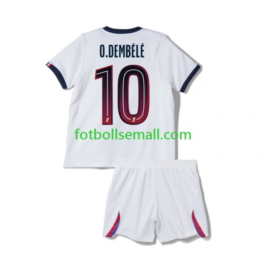 Matchtröjor Paris Saint-Germain Ousmane Dembele 10 2026-2027 Kortärmad till Barn (2:a ställ)