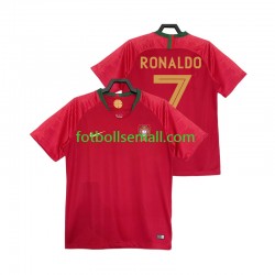 Matchtröjor Portugal Cristiano Ronaldo 7 Retro 2018 Kortärmad till Herr (1:a ställ)